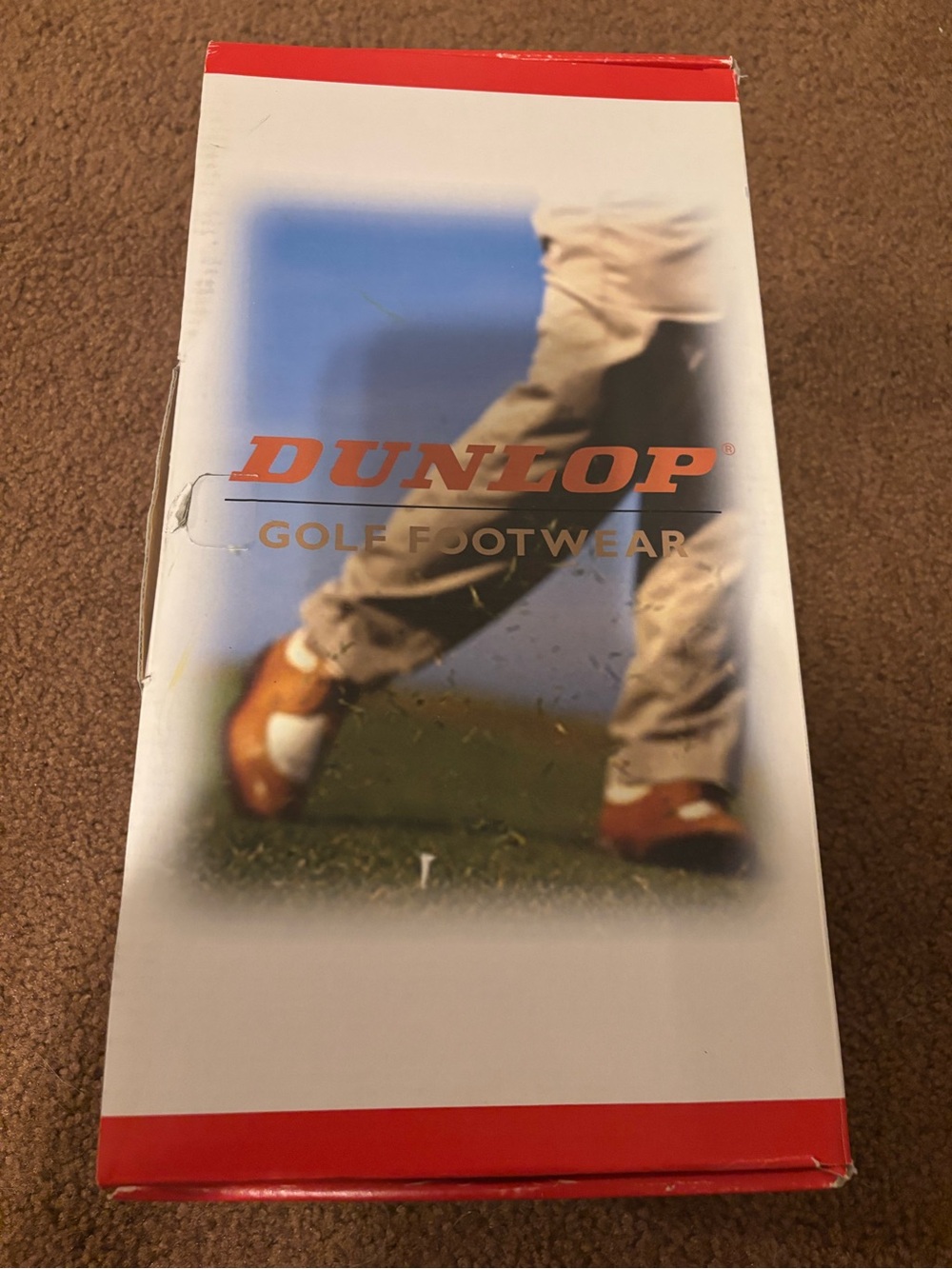 Dunlop Men’s Brown & White Athletic Golf Shoes - Classic Performance